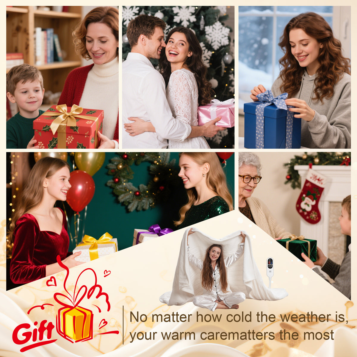 Heated Blanket Electric Full, GentleSoft Flannel Heating Blanket with 12 Hours Auto-Off and 6 Heating Settings, Machine Washable Sherpa Heated Blanket with Overheating Protection, Milky White